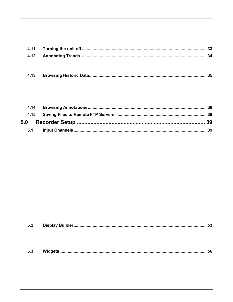 Recorder setup | Monarch Instrument DC6000 User Manual | Page 4 / 121