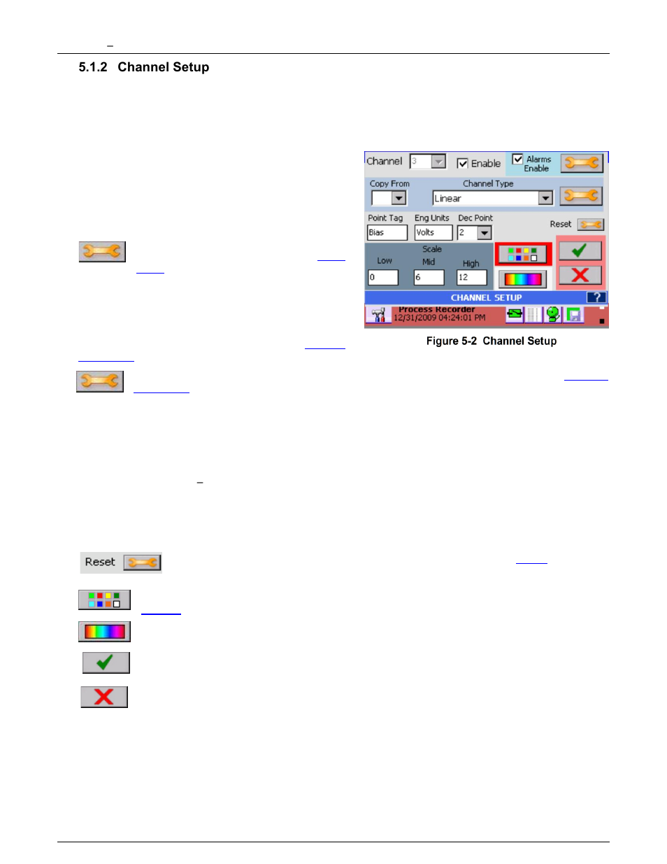 2 channel setup, Channel setup, Channel tag | Monarch Instrument DC6000 User Manual | Page 48 / 121