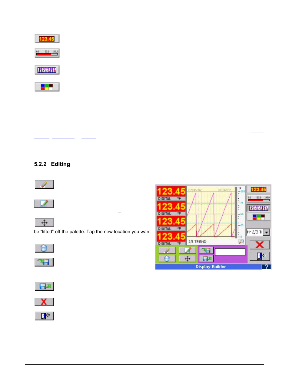 2 editing, Editing | Monarch Instrument DC6000 User Manual | Page 62 / 121