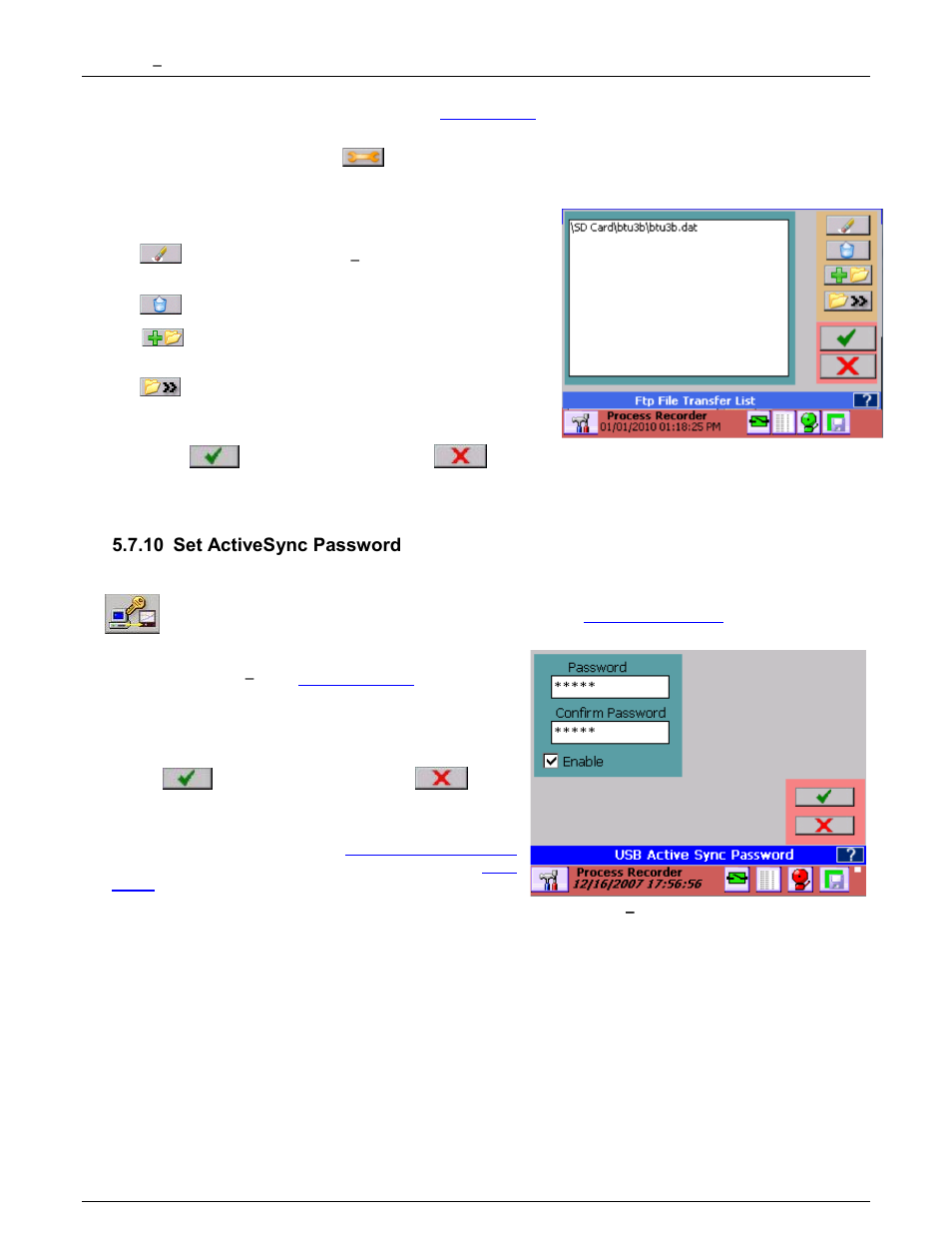 10 set activesync password, Set activesync password, Detail here | Monarch Instrument DC6000 User Manual | Page 93 / 121