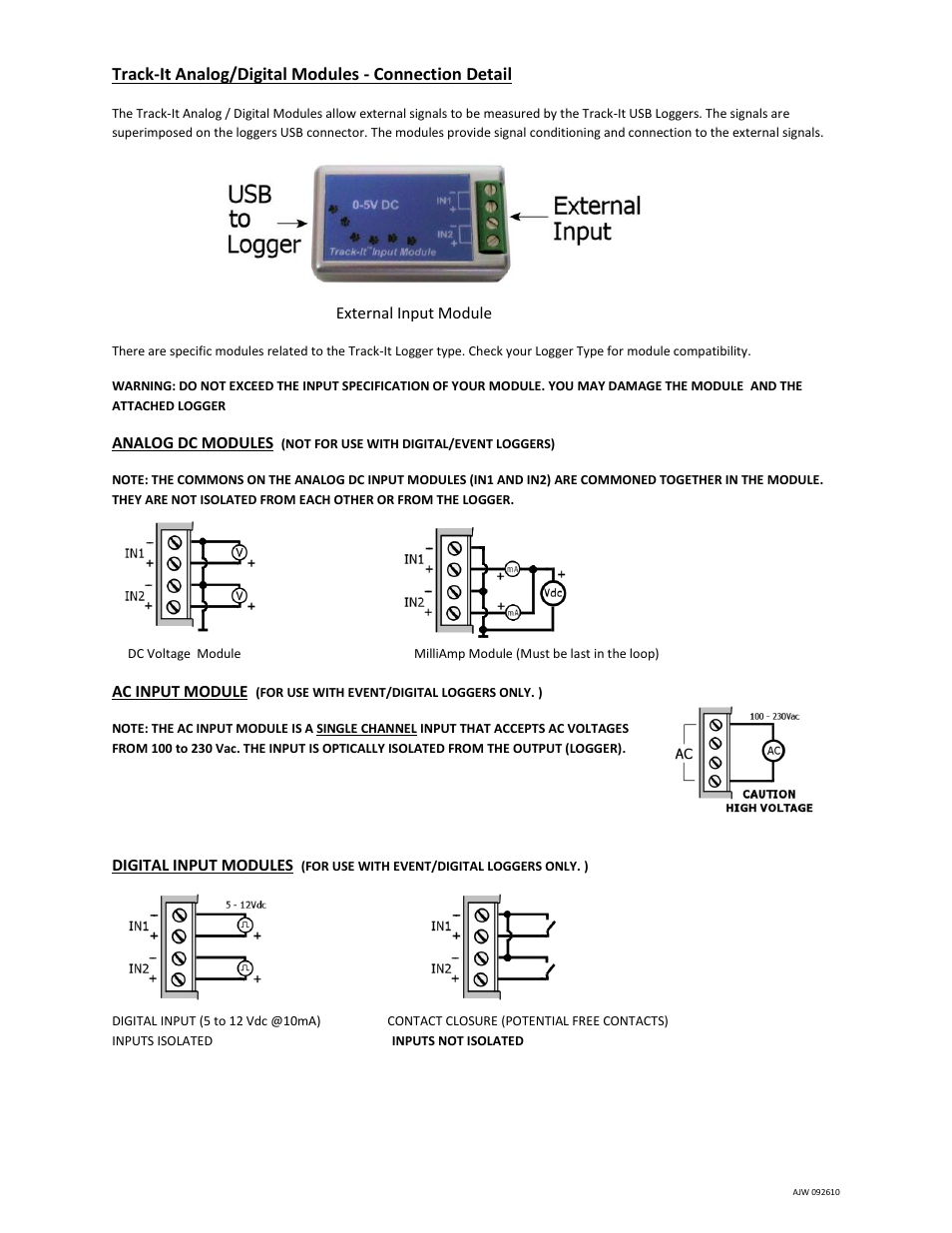 Monarch Instrument Track-It USB User Manual | 1 page