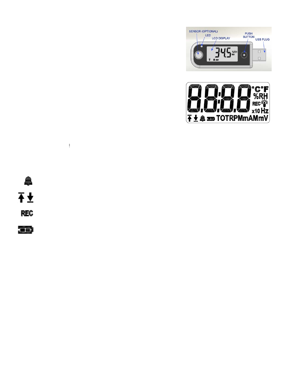 Monarch Instrument Track-It USB Loggers with Display User Manual | 2 pages