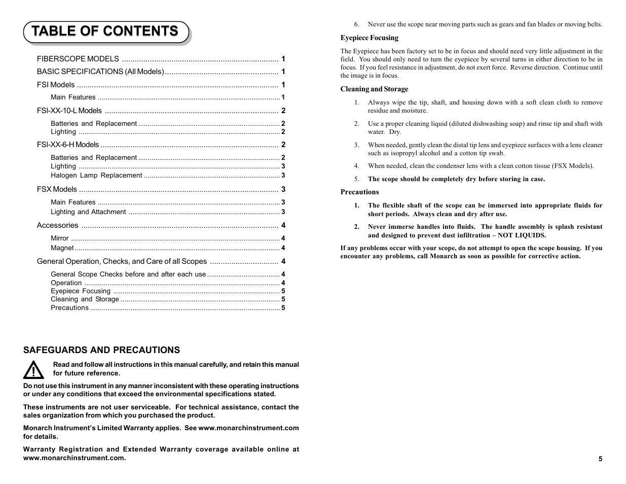 Monarch Instrument FSX User Manual | Page 2 / 4