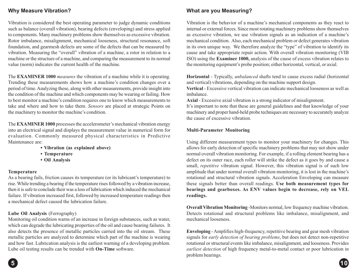 Monarch Instrument EXAMINER 1000 User Manual | Page 8 / 10