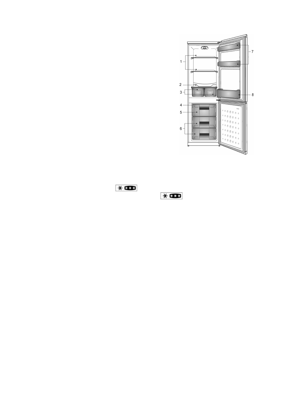 Beko FROST FREE COMBI FRIDGE / FREEZER CDA671F User Manual | Page 8 / 16