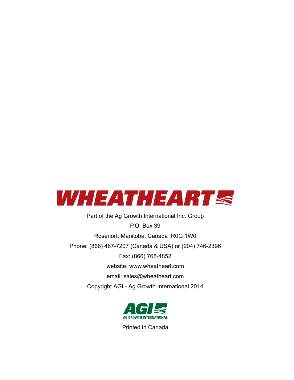 Wheatheart X160 Series User Manual | Page 146 / 146