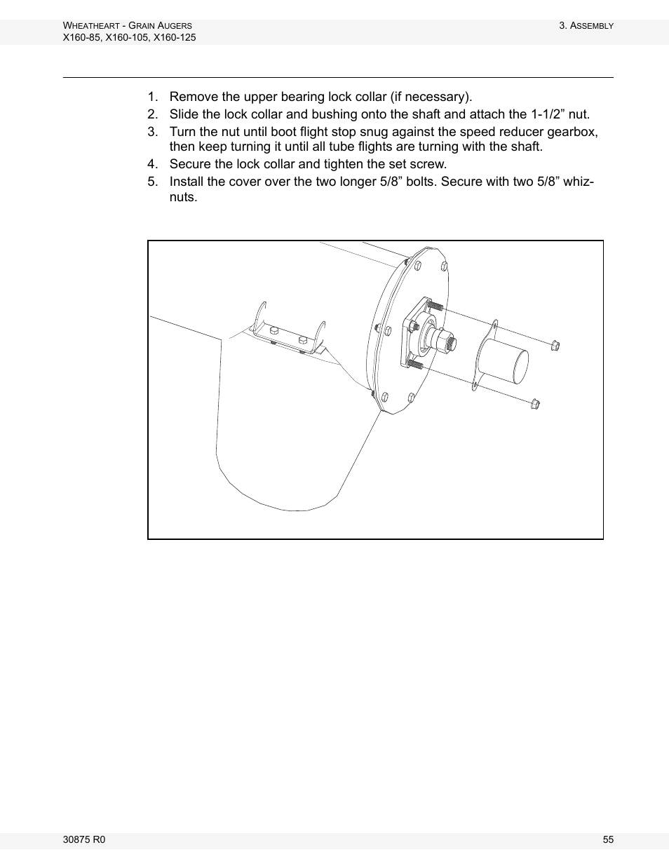 Set the thrust adjuster | Wheatheart X160 Series User Manual | Page 55 / 146