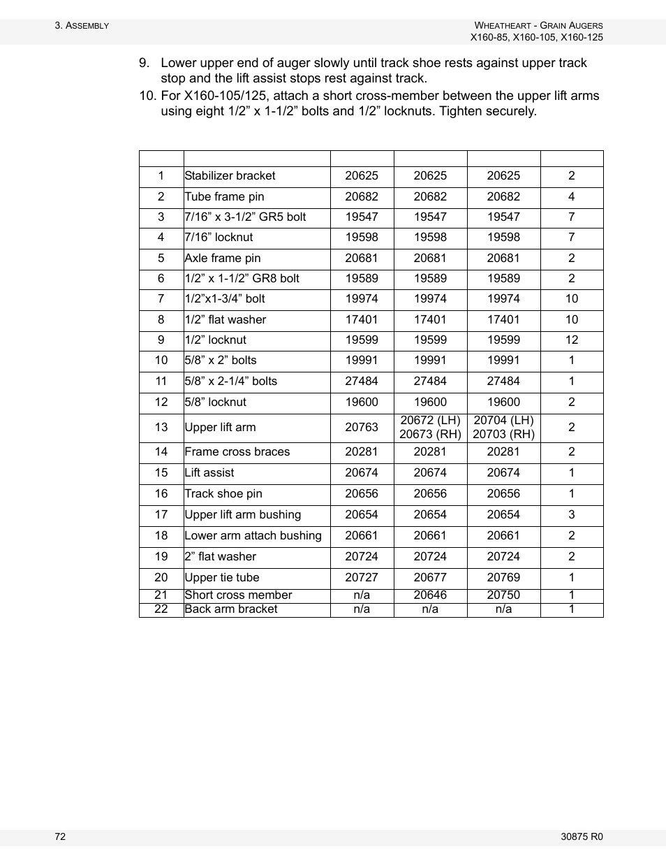 Wheatheart X160 Series User Manual | Page 72 / 146