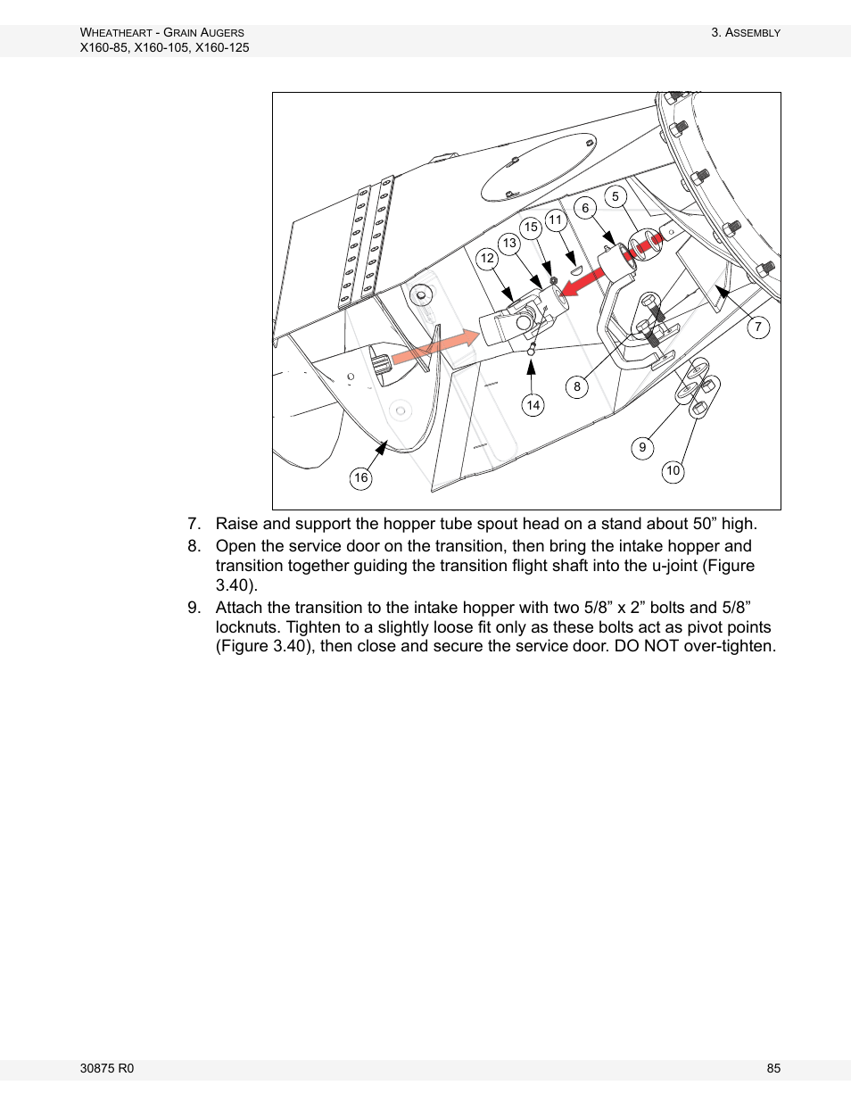 Wheatheart X160 Series User Manual | Page 85 / 146