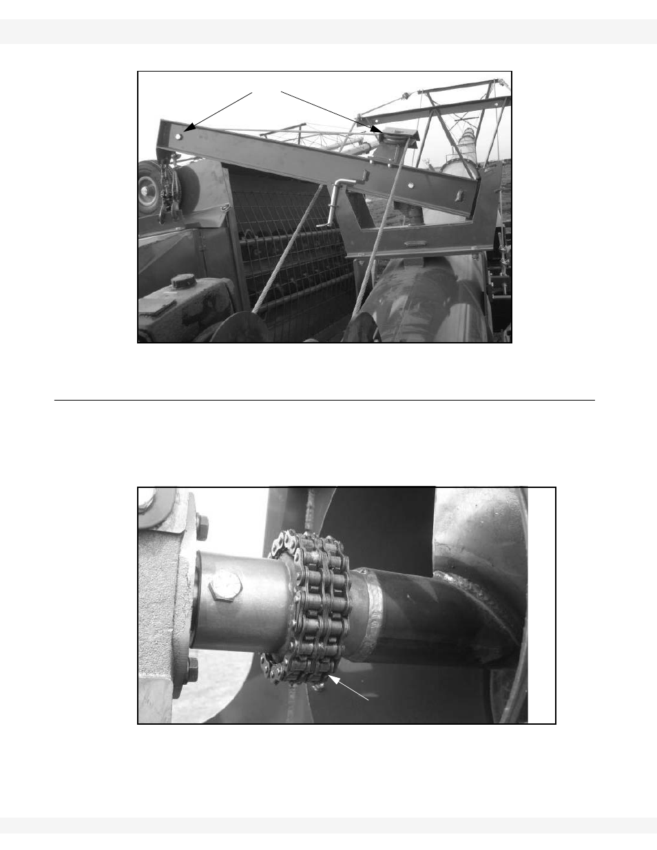 Swing tube coupler chain servicing | Wheatheart X Series 13 Augers User Manual | Page 104 / 122