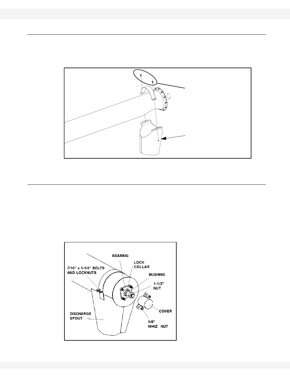 Install the discharge spout, Set the thrust adjuster | Wheatheart X Series 13 Augers User Manual | Page 33 / 122