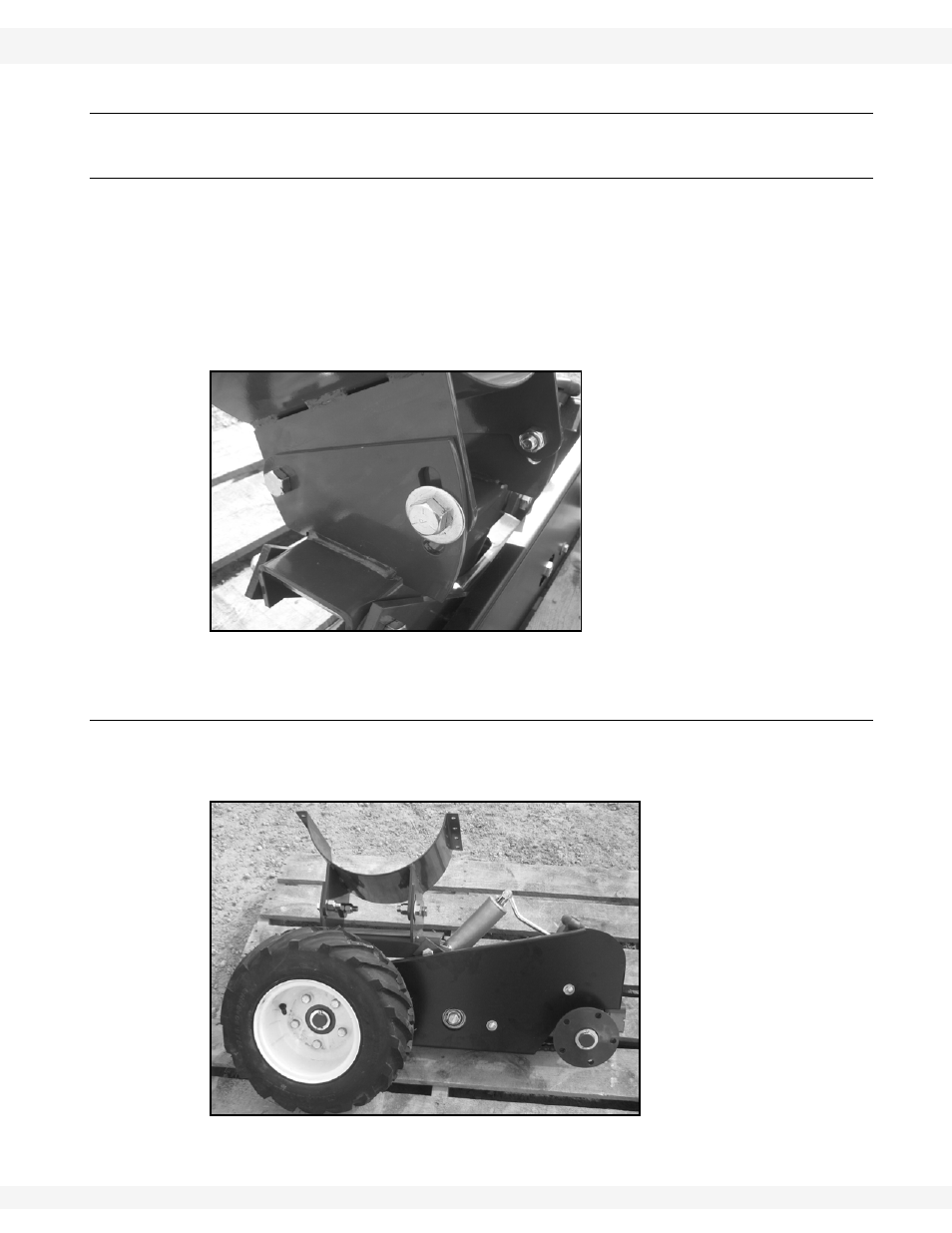 Power swing assembly, Assemble bottom clamp to power swing assembly, Assemble the wheels to the power swing | Wheatheart X13 Power Swing User Manual | Page 13 / 30