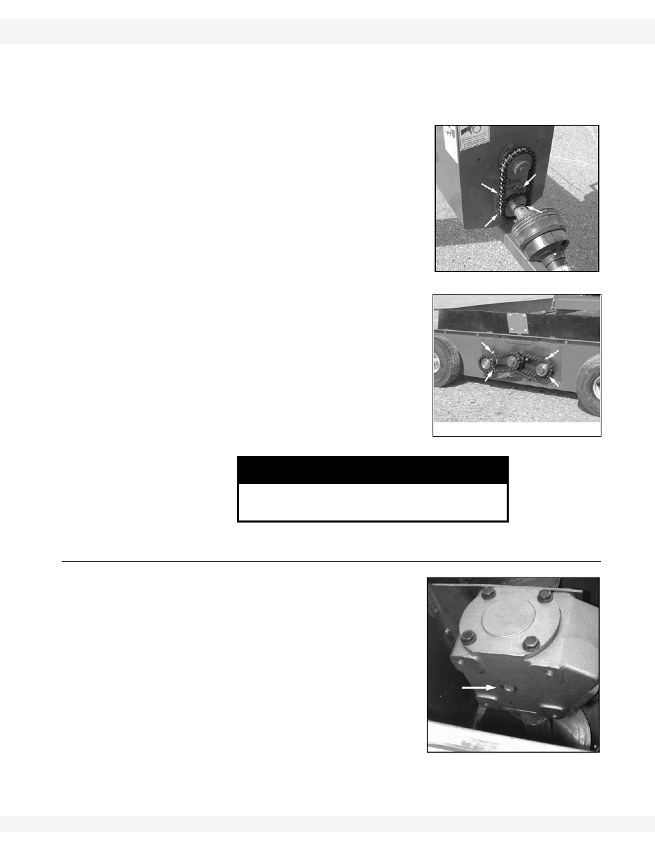 Gearbox oil level, Notice | Wheatheart Swing Away Auger (10 & 13) User Manual | Page 31 / 46