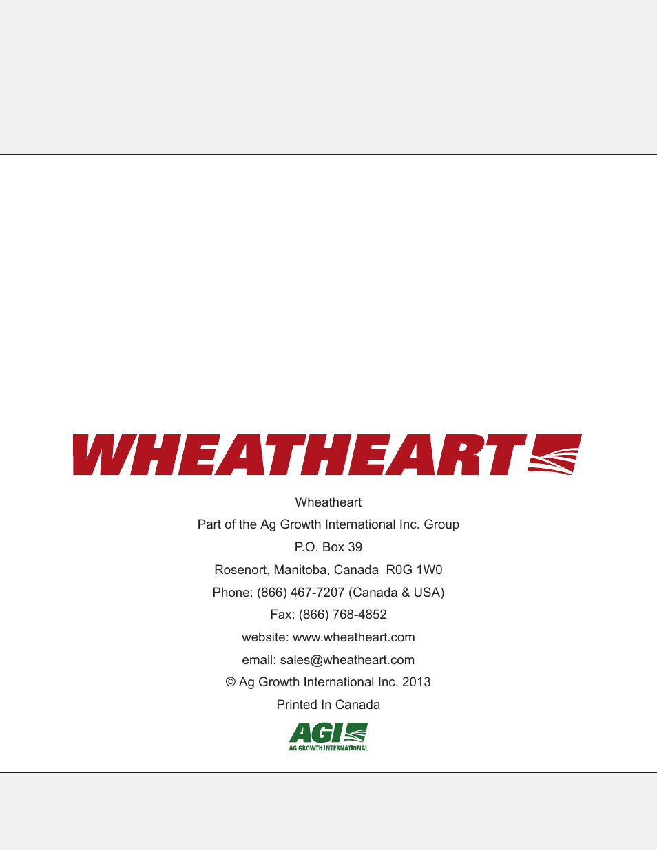 Wheatheart Swing Away Flex Auger User Manual | Page 106 / 106