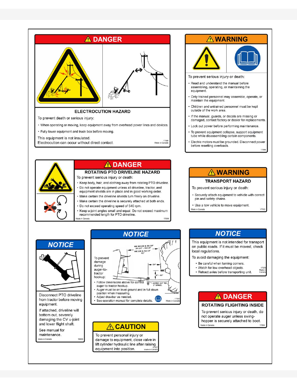 Wheatheart Swing Away Flex Auger User Manual | Page 19 / 106
