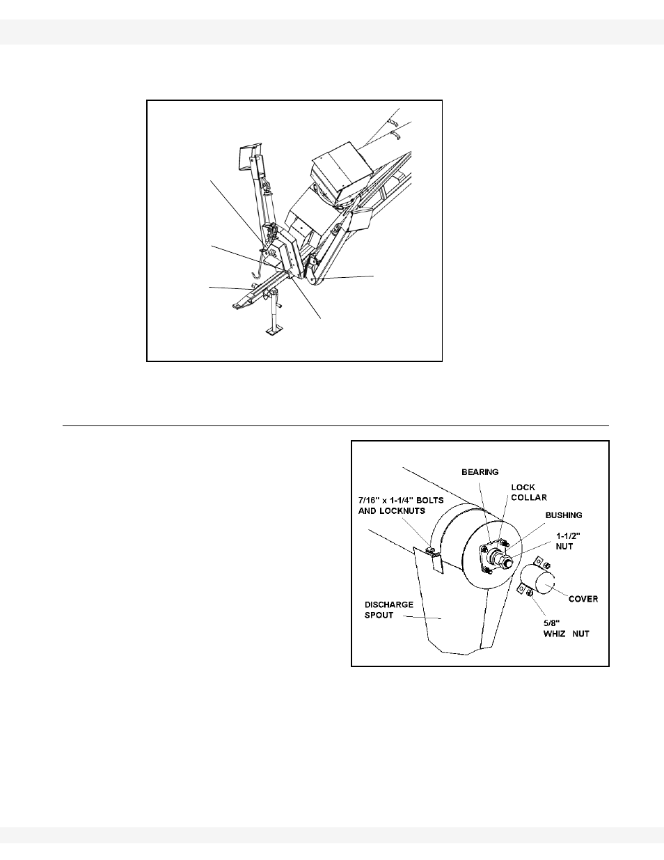 Discharge spout & thrust adjuster | Wheatheart Swing Away Flex Auger User Manual | Page 31 / 106