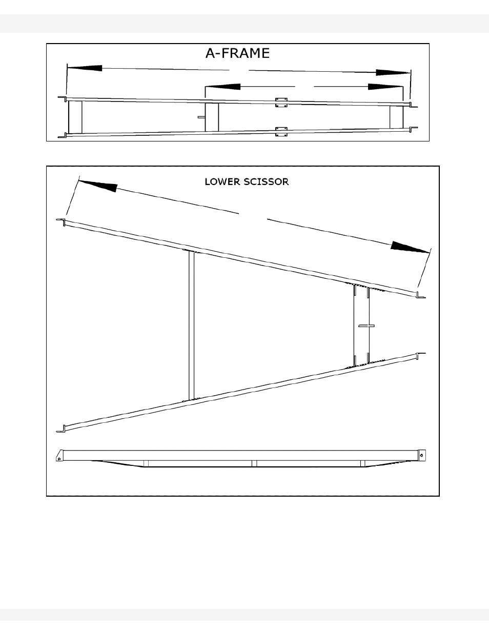 W top view side view | Wheatheart Swing Away Flex Auger User Manual | Page 43 / 106