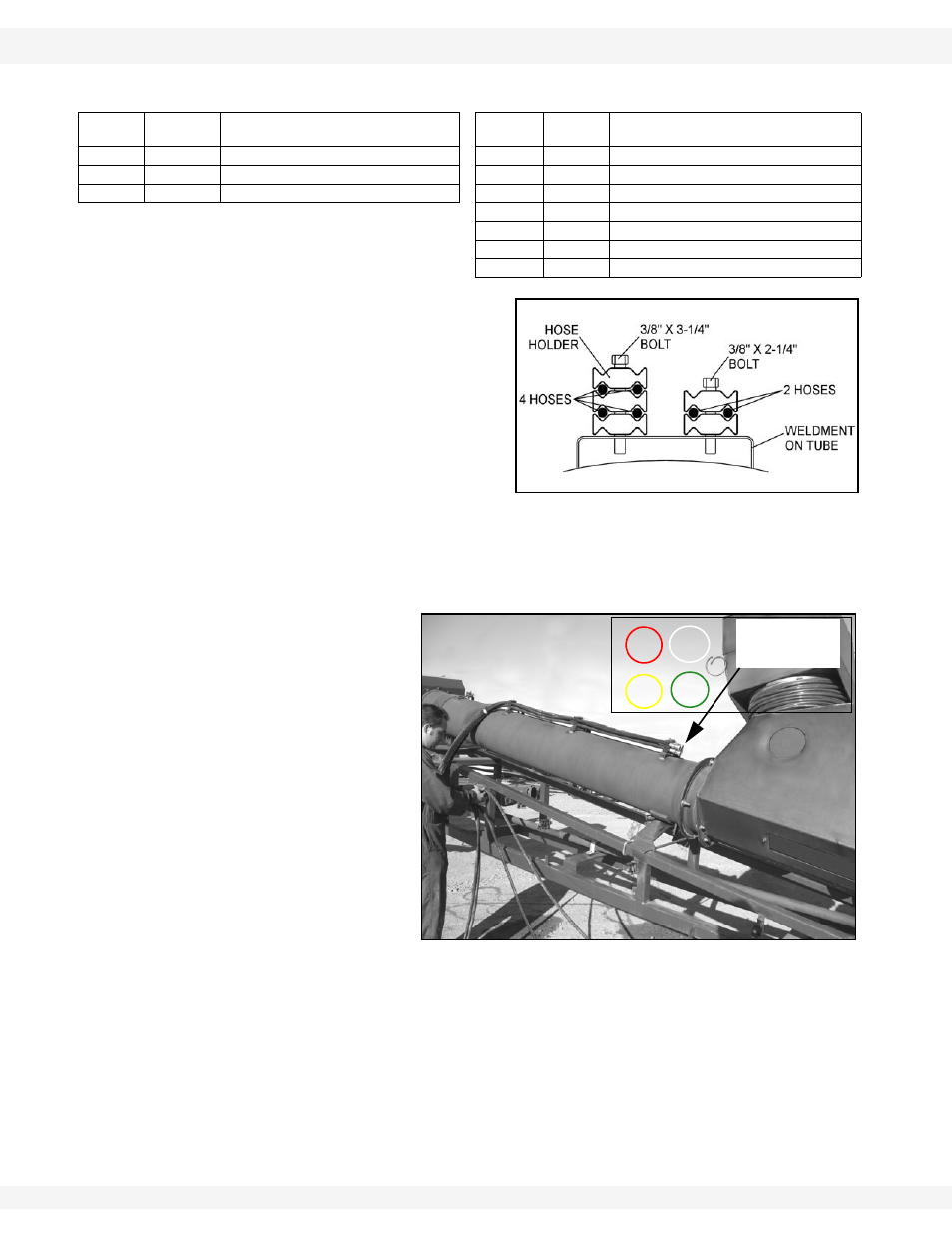 Table 3.5 | Wheatheart Swing Away Flex Auger User Manual | Page 72 / 106