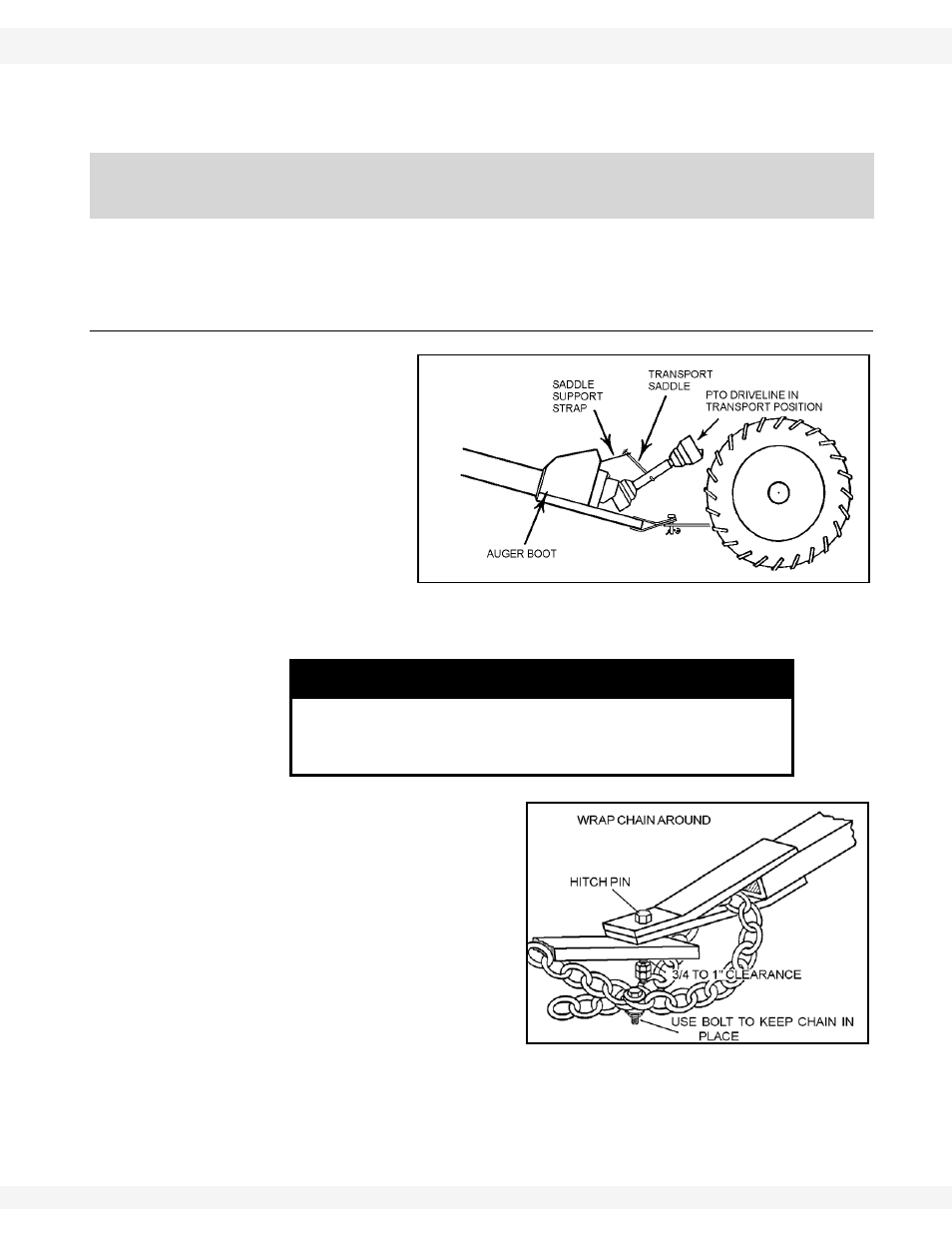Transport & placement, Transport procedure, Notice | Wheatheart Swing Away Flex Auger User Manual | Page 79 / 106