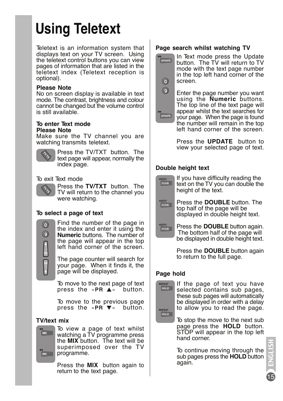 Using teletext | Beko DVD COMBO User Manual | Page 16 / 31