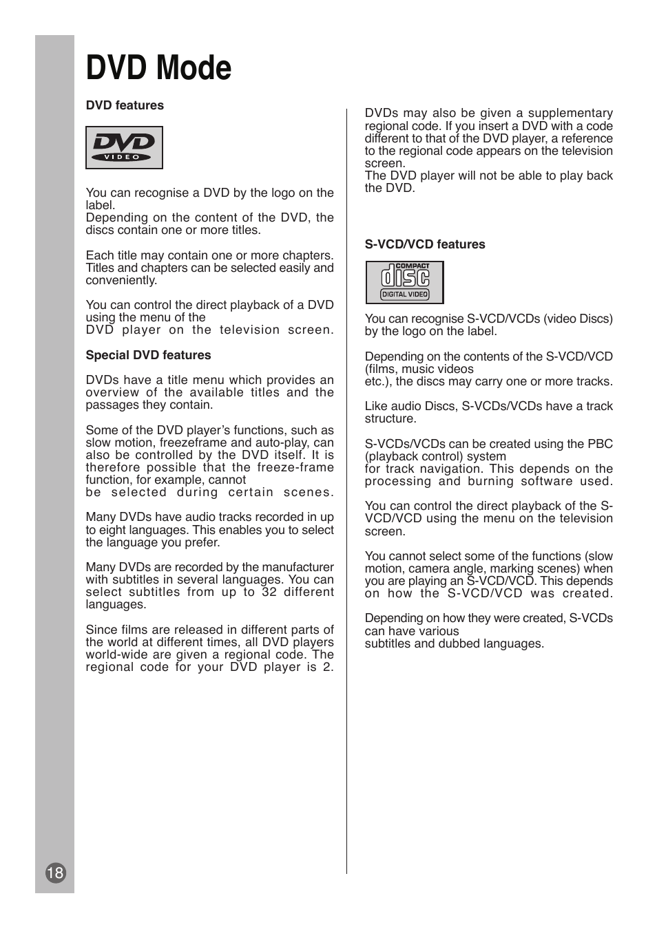 Dvd mode | Beko DVD COMBO User Manual | Page 19 / 31