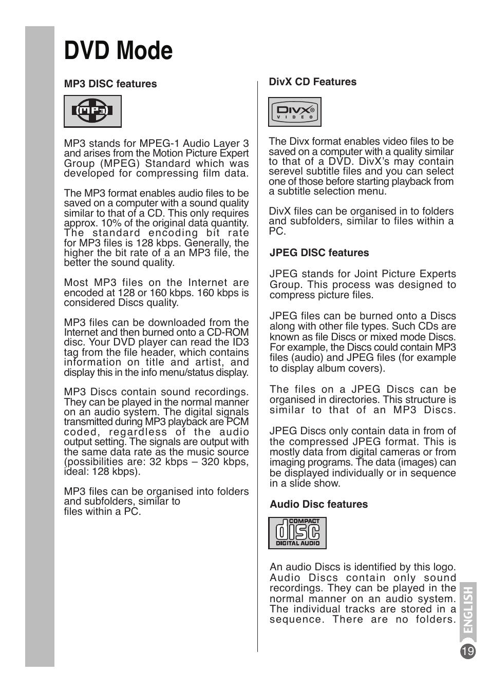 Dvd mode | Beko DVD COMBO User Manual | Page 20 / 31