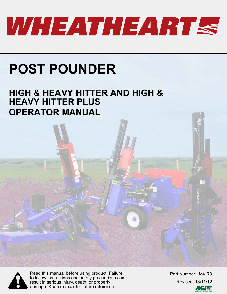 Wheatheart Post Pounder User Manual | 44 pages