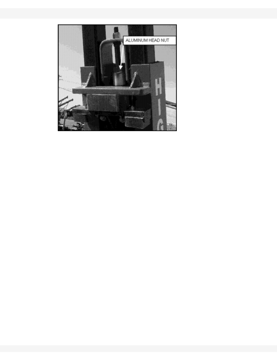 Figure 7.1 mast cylinder nut | Wheatheart Post Pounder User Manual | Page 36 / 44