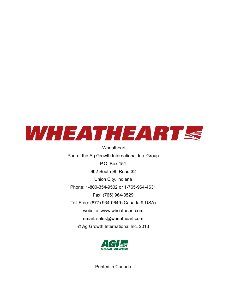 Wheatheart S2000 Post Pounder User Manual | Page 58 / 58
