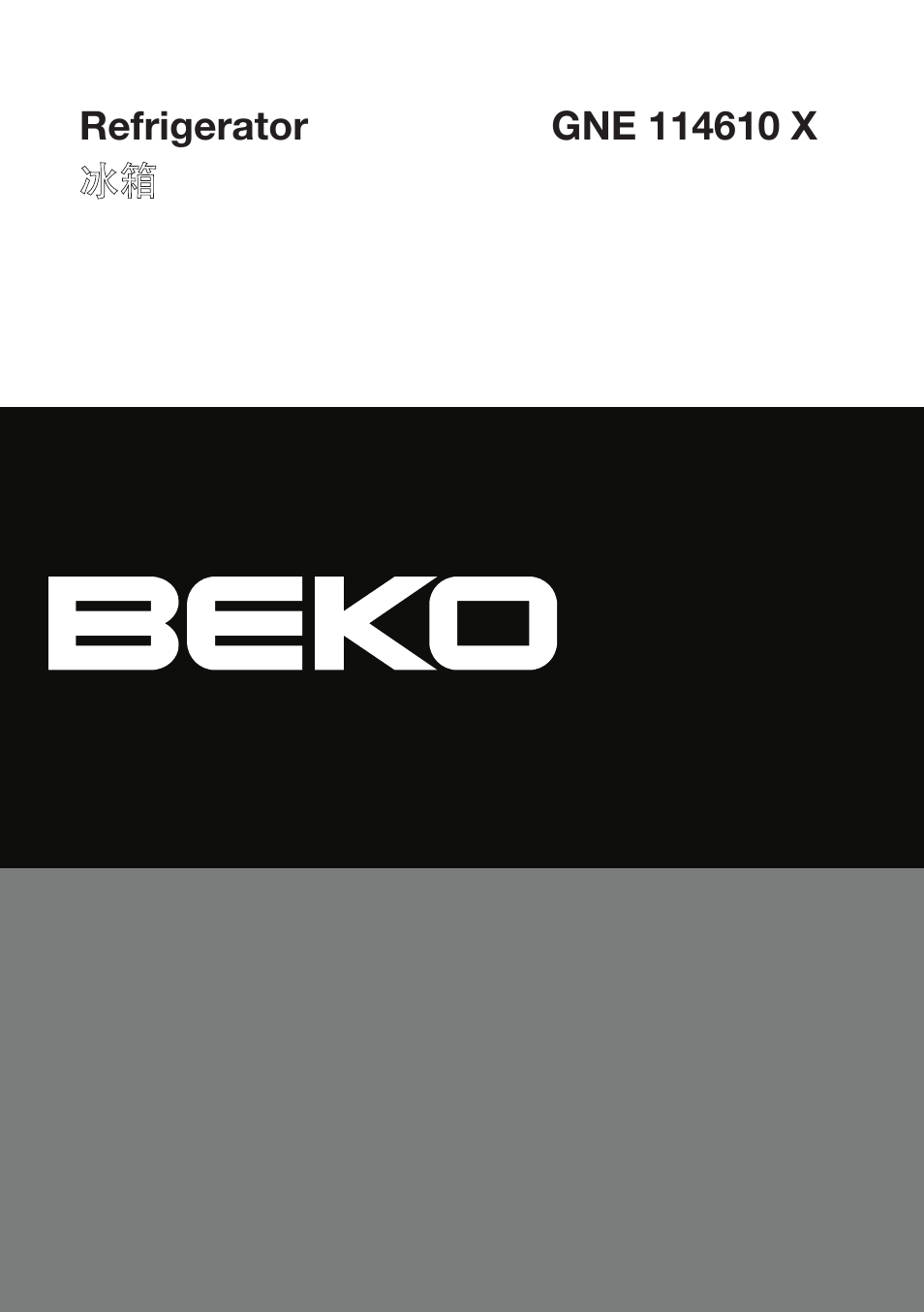 Beko GNE 114610 X User Manual | 42 pages