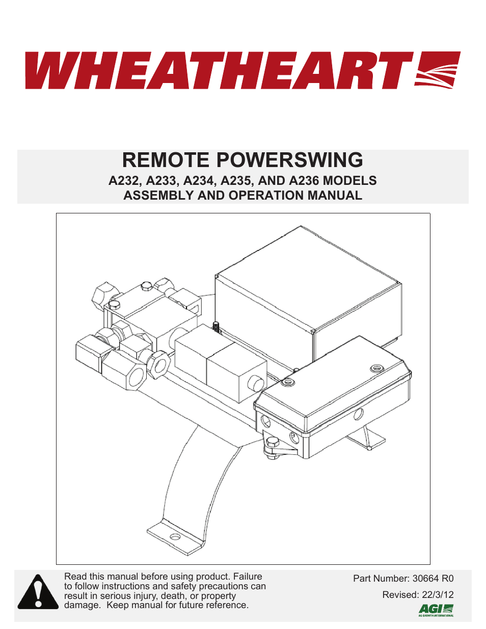 Wheatheart Remote PowerSwing User Manual | 22 pages