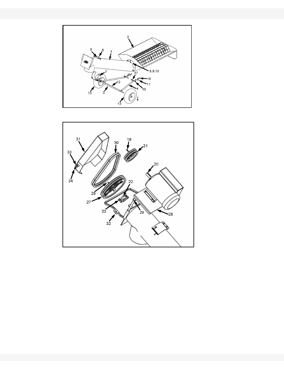 Refer to figure 3.9 and 3.10 fo, See figure 3.9) and secure, Shown in figure 3.9 | 25"; see figure 3.10 | Wheatheart Transfer Auger User Manual | Page 23 / 50