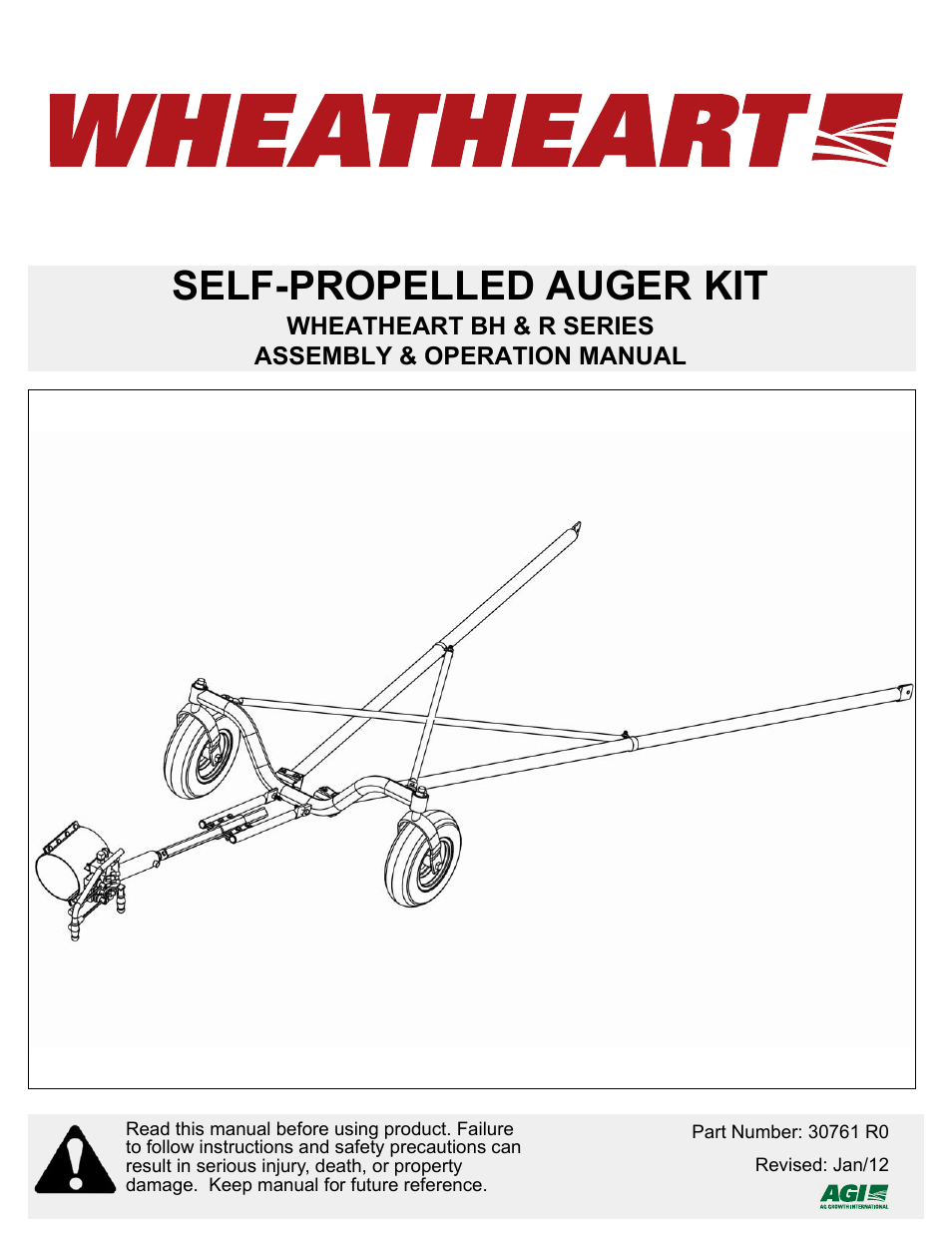 Wheatheart Self-Propelled Auger Kit (Wheatheart R Series) User Manual | 56 pages