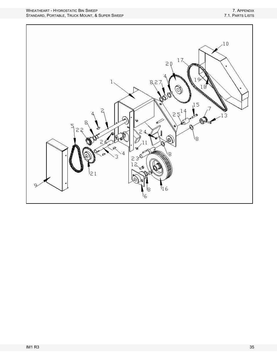 Wheatheart Hydrostatic Portable and Truck-Mount Super Sweep User Manual | Page 35 / 40