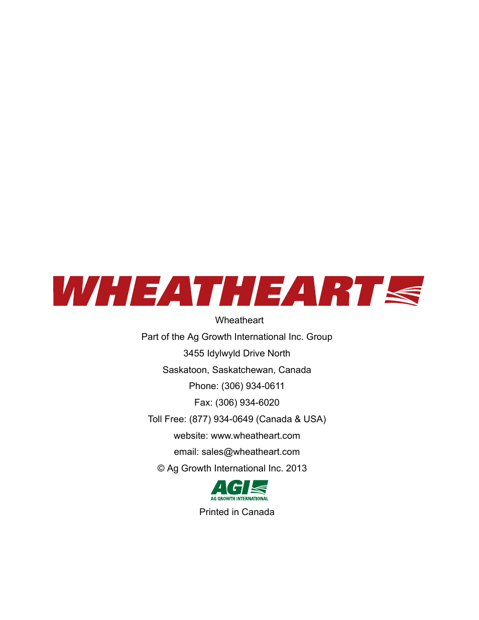 Wheatheart In-Bin Super Sweep User Manual | Page 18 / 18