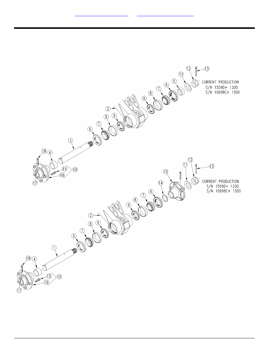 Gauge wheels, 1200 and 1500 drive gauge wheel arm (2003+), Selected models | Great Plains 2000 Parts Manual User Manual | Page 8 / 210