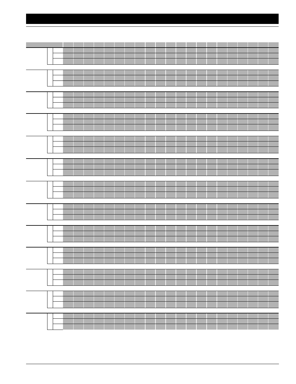 Seed rate chart (con’t.) | Great Plains 2N-3010 Operator Manual User Manual | Page 31 / 56