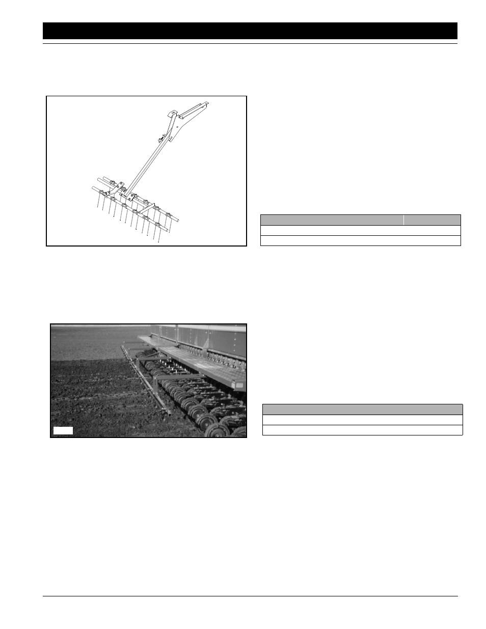 Rear mount boom harrow attachment, Rear mount boom, Harrow attachment | Great Plains 2N-3010 Operator Manual User Manual | Page 49 / 56