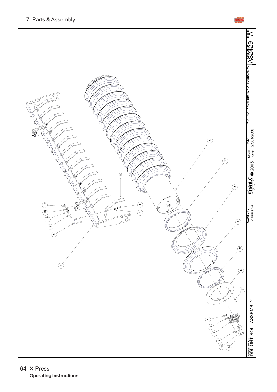 Aas2 42 9, X-press, 64 7. parts & assembly | Great Plains X-PresS 2006 Assembly Instructions User Manual | Page 30 / 50