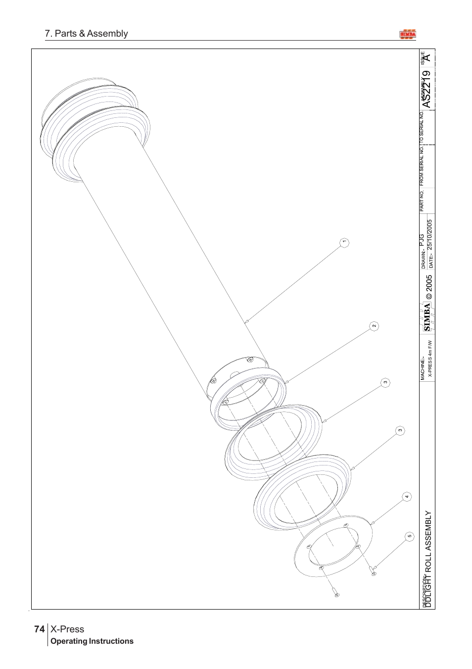 Aas2 21 9, X-press, 74 7. parts & assembly | Great Plains X-PresS 2006 Assembly Instructions User Manual | Page 40 / 50