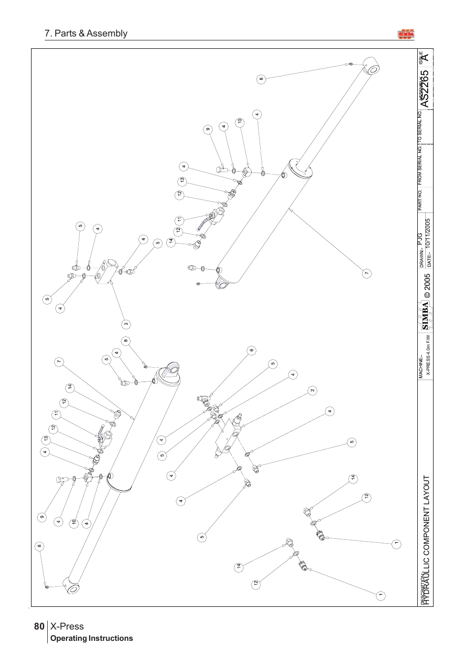 Aas2 26 5, X-press, 80 7. parts & assembly | Great Plains X-PresS 2006 Assembly Instructions User Manual | Page 46 / 50