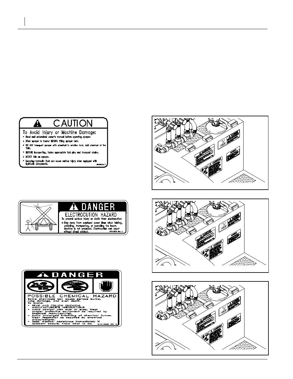 Safety decals, 324c, 367c | 323c | Great Plains TM700 Operator Manual User Manual | Page 10 / 62