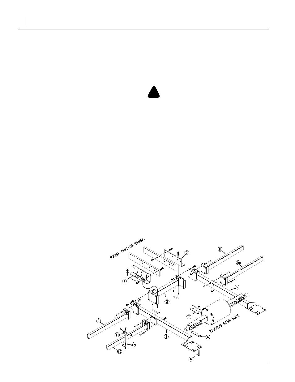 John deere 4630 - 4960 tractor mount assembly, Warning | Great Plains TM700 Operator Manual User Manual | Page 16 / 62