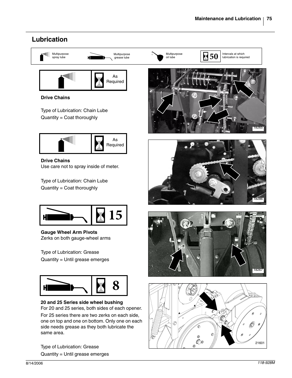 Lubrication | Great Plains 2025P Operator Manual User Manual | Page 77 / 166