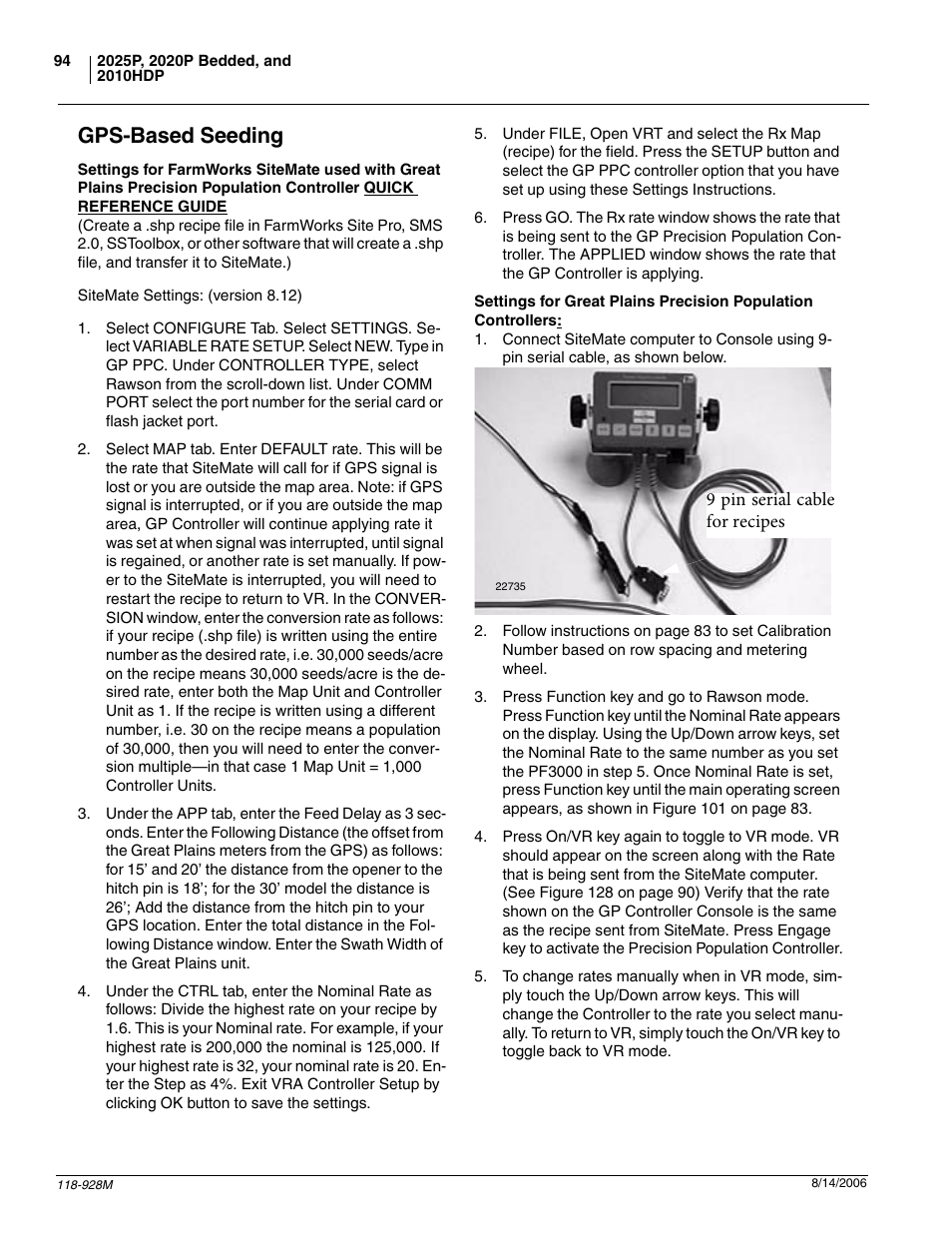 Gps-based seeding | Great Plains 2025P Operator Manual User Manual | Page 96 / 166