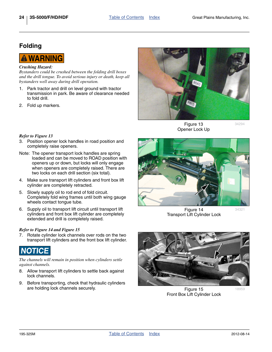 Folding | Great Plains 3S-5000HDF Operator Manual User Manual | Page 28 / 94