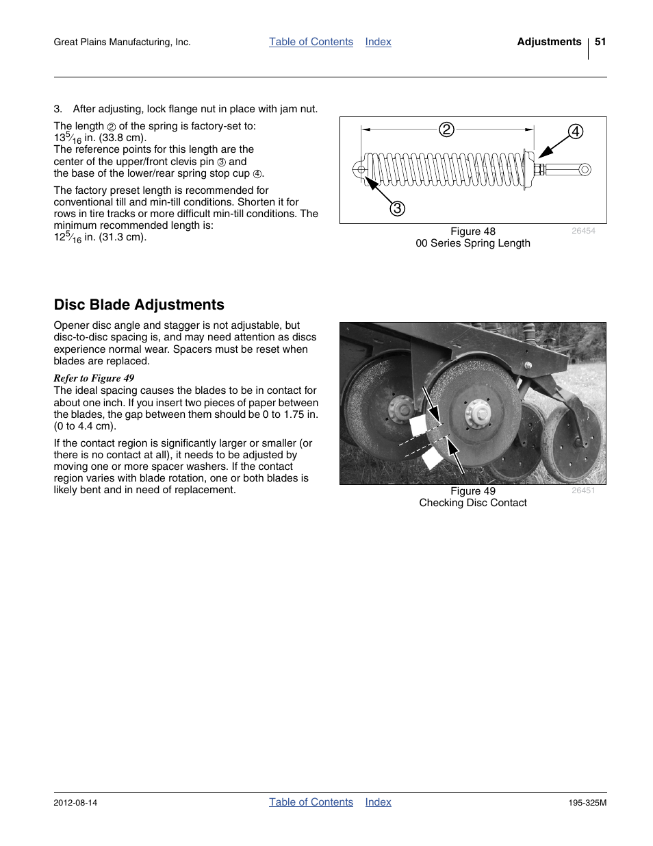 Disc blade adjustments | Great Plains 3S-5000HDF Operator Manual User Manual | Page 55 / 94