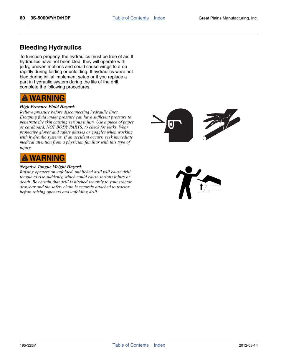 Bleeding hydraulics | Great Plains 3S-5000HDF Operator Manual User Manual | Page 64 / 94