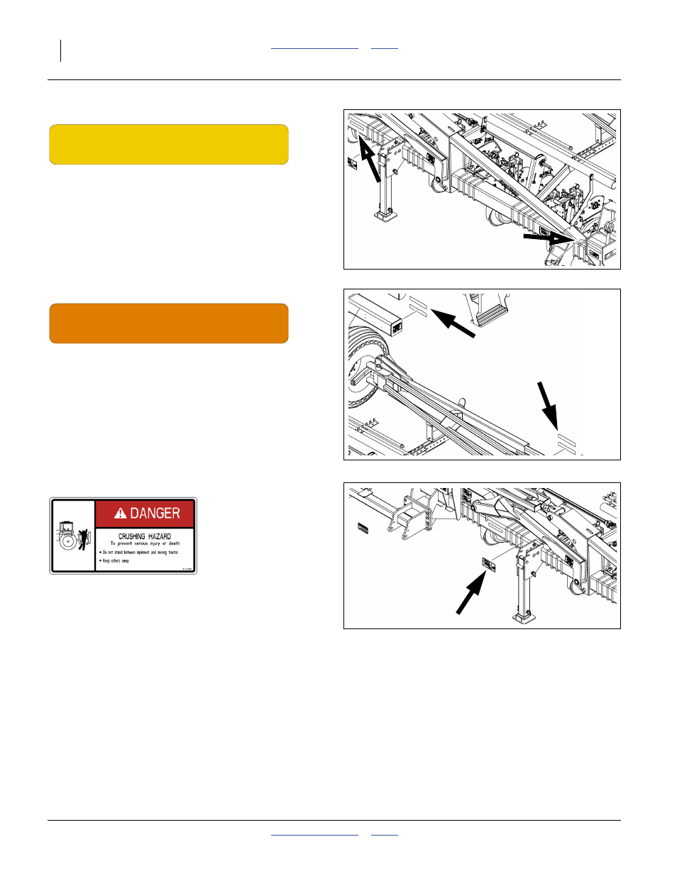 265c amber reflectors, 267c daytime reflectors, 590c danger: crushing hazard | Great Plains 3PYP Operator Manual User Manual | Page 10 / 188