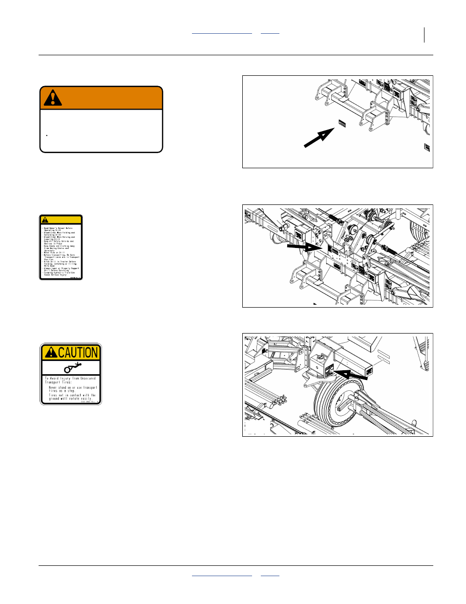 188c warning: speed, 078c caution: read operator’s manual, 398c caution: tires not a step | Warning, Excessive speed hazard | Great Plains 3PYP Operator Manual User Manual | Page 13 / 188